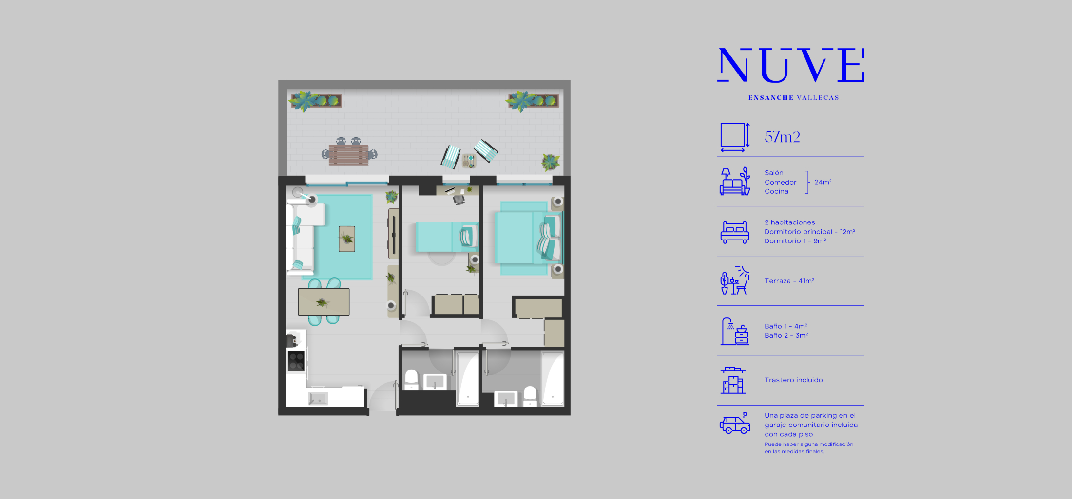 Mapa estructura vivienda | NUVE Vallecas 