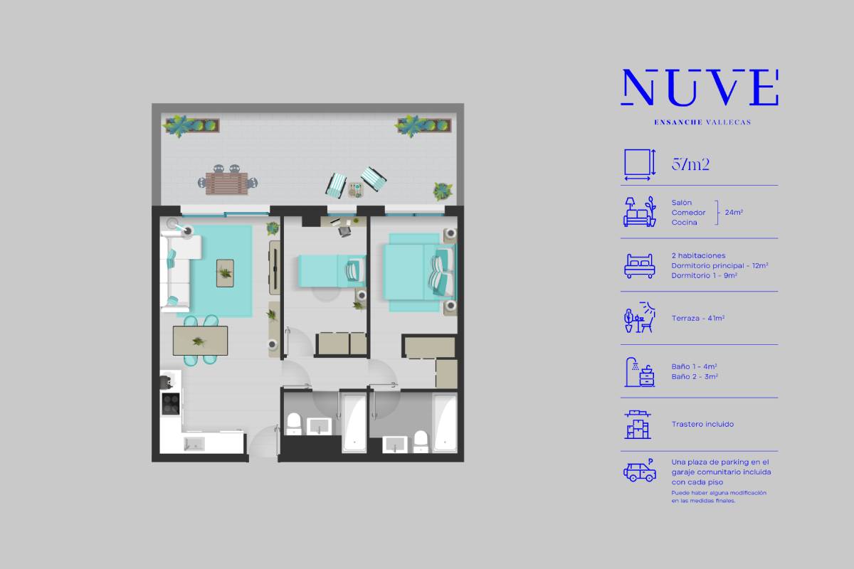 Mapa estructura vivienda | NUVE Vallecas 
