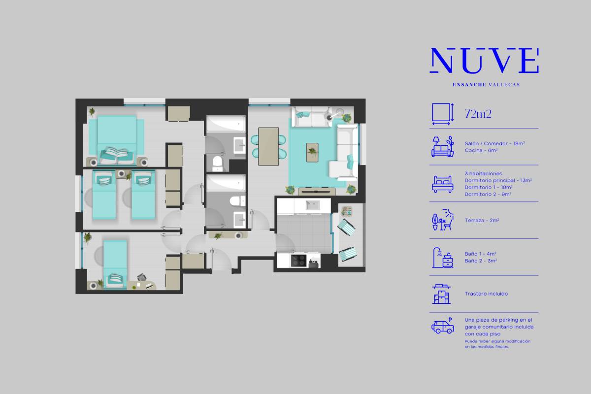 Mapa estructura vivienda | NUVE Vallecas 